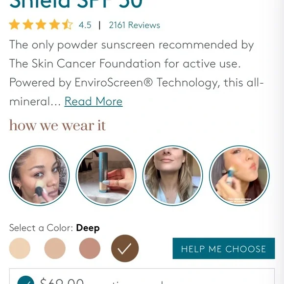 Colorescience Brush On Mineral Sunscreen Deep - Picture 2 of 3